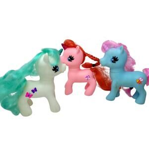 3 Vintage  Gi-Go Wonderland Pony Unicorns